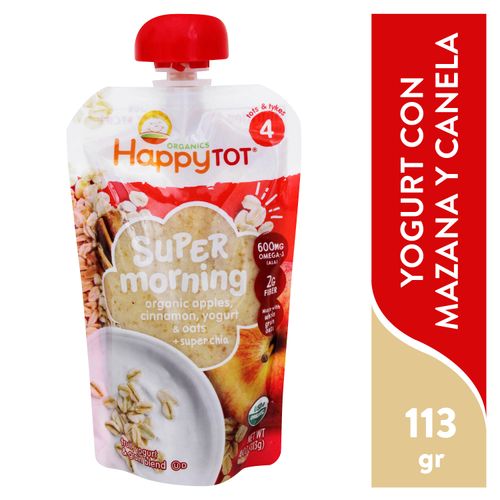 Compota Happy Super Morning Manzana - 113 g