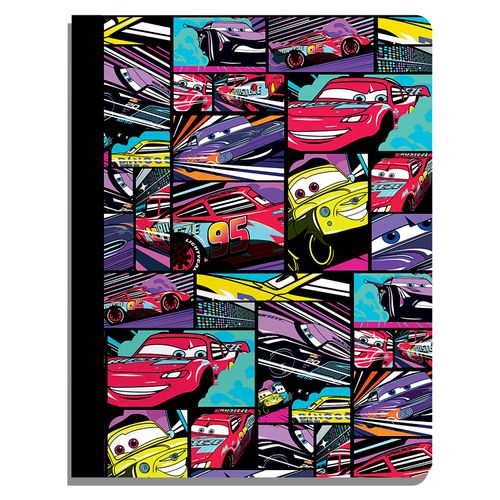 Cuaderno Cars Cosido Pequeño Rayas -  100 Hojas