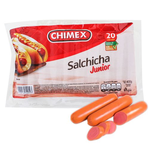 Salchicha Chimex Junior 20 Unidades 400gr