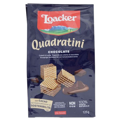 Galleta Loacker Quadratini Chocolate -125 g