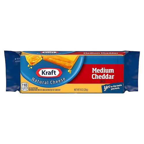 Cheese Kraft Cheddar Medium Cuna 227gr