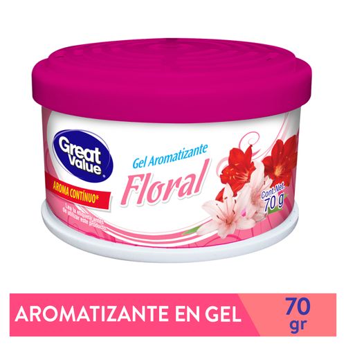 Aromatizante en gel Great Value, floral-70g