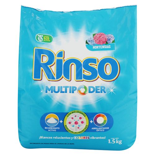 Detergente Rinso En Polvo Hortensias  - 1500gr