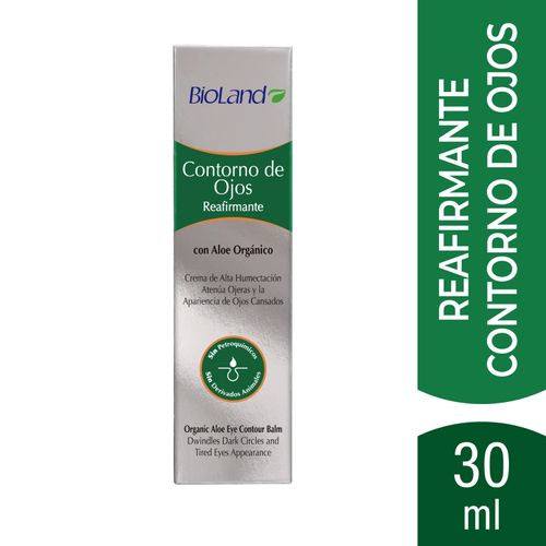 Crema Bioland Para Contorno de Ojos, Reafirmante - 30ml
