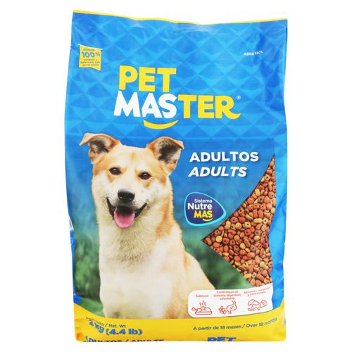 Alimento Pet Master Perro Adulto, Más 18 Meses - 2kg