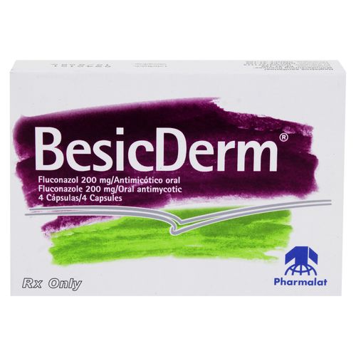 Besic Derm 200 Mg Pharmalat 4 Capsulas