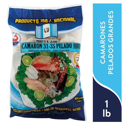 Camaron Pelado Bendimar Talla 31-35  - 1 lb