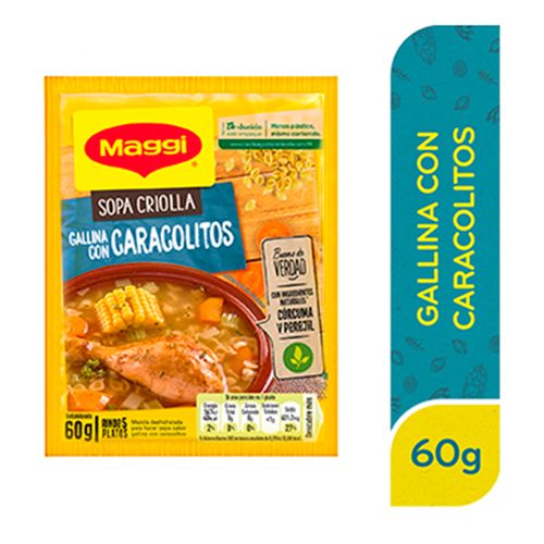 Sopa Maggi Criolla Gallina Con Caracolitos Sobre - 60g