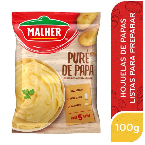 Puré Malher De Papa En Hojuela Instantáneo Bolsa - 100g