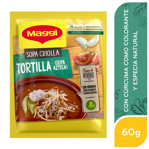 Sopa Maggi Criolla Tortilla Azteca Sobre - 60g