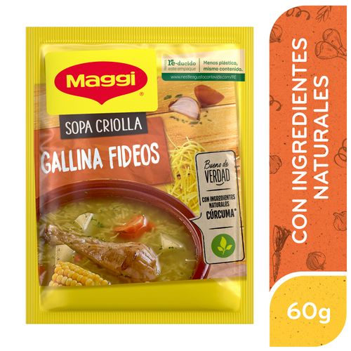 Sopa Maggi Criolla Gallina Con Fideos Sobre -  60g