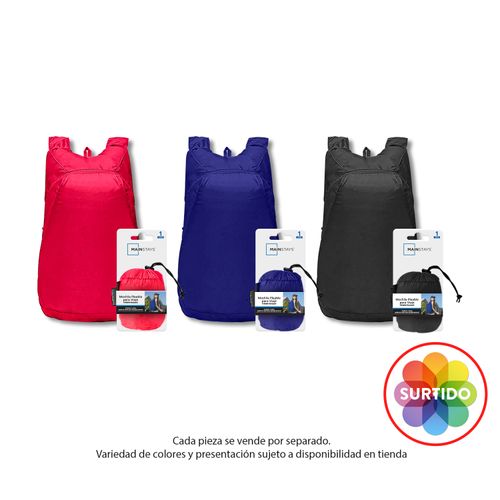 Mochila Mainstays, plegable, multicolor -talla única