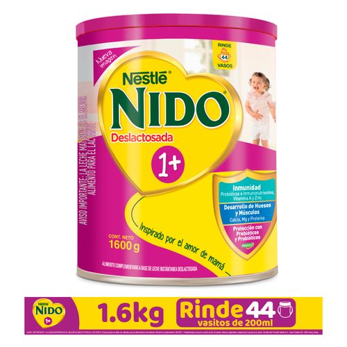 Alimento para niños Nido® 1+, Deslactosada Lata -1.6kg