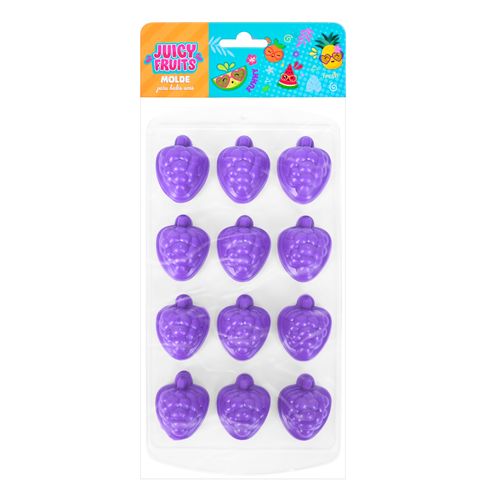 Molde Para Hielos Juicy Fruits Forma De Uva -  1 Pza