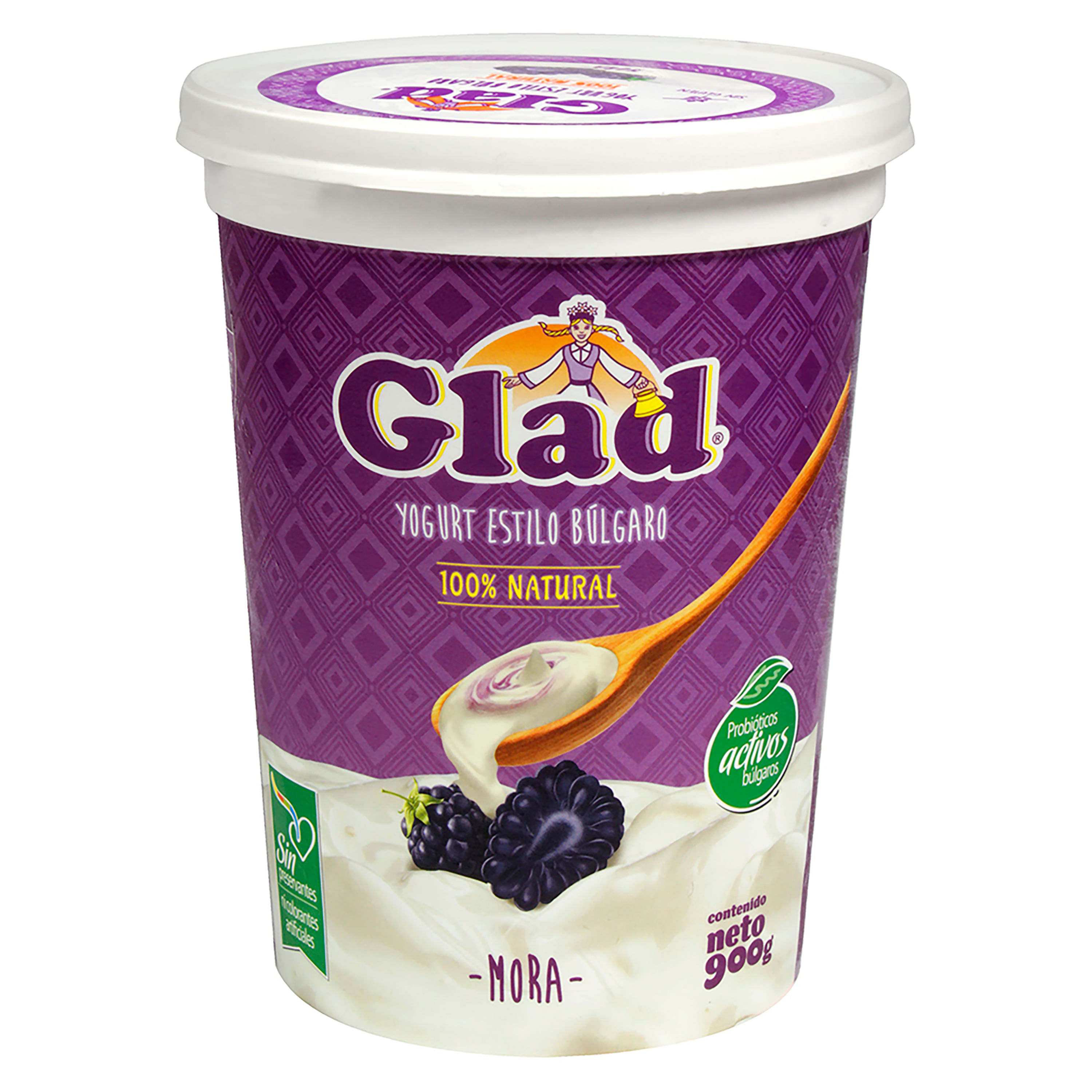 Comprar Yogurt Glad Mora - 900gr | Walmart Guatemala