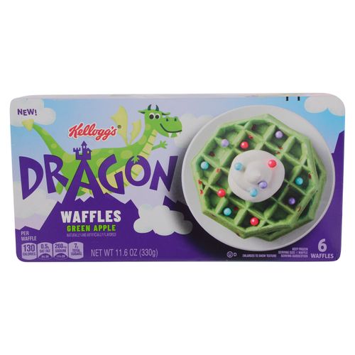 Waffle Kellogs dragón manzana verde -330 g