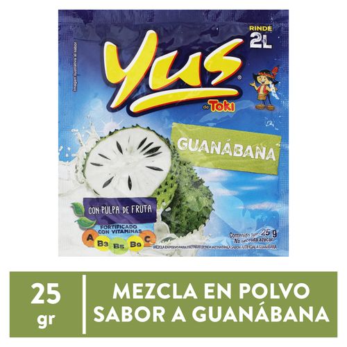 Bebida En Polvo Yus Guabana - 25 g