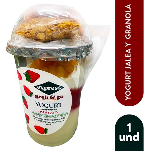 Yogurt Natural Express, con Granola y Fresa - 1 ud