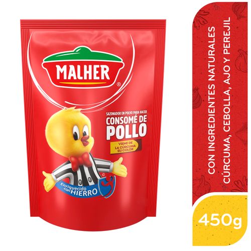 Sazonador Malher Consomé De Pollo DoyPack - 450g