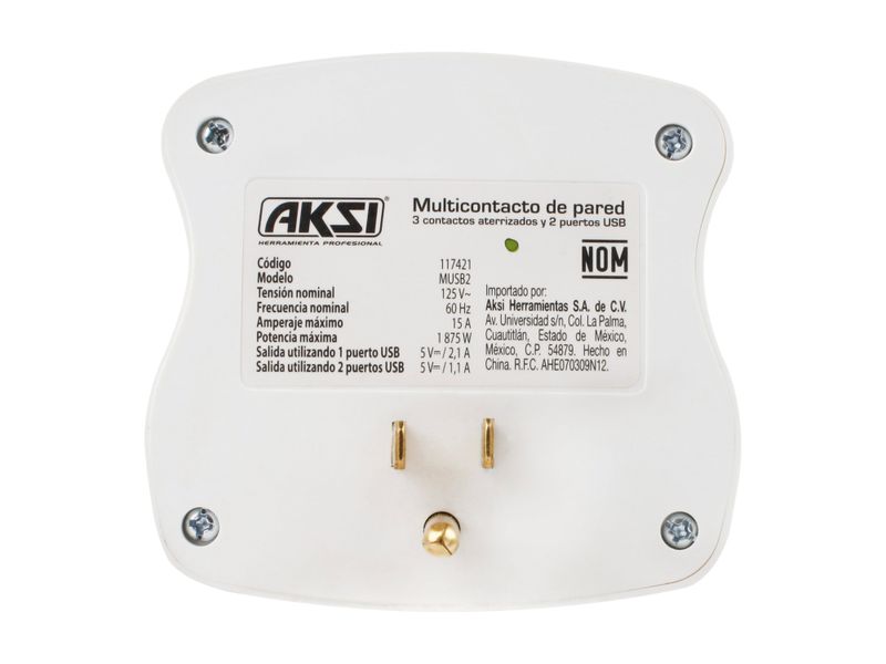 Multicontacto-De-Pared-Aksi-Triple-Polarizado-Con-2-Puertos-USB-5-64324