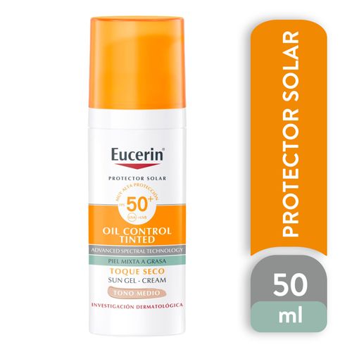 Eucerin sun face oil control tono medio 50ml