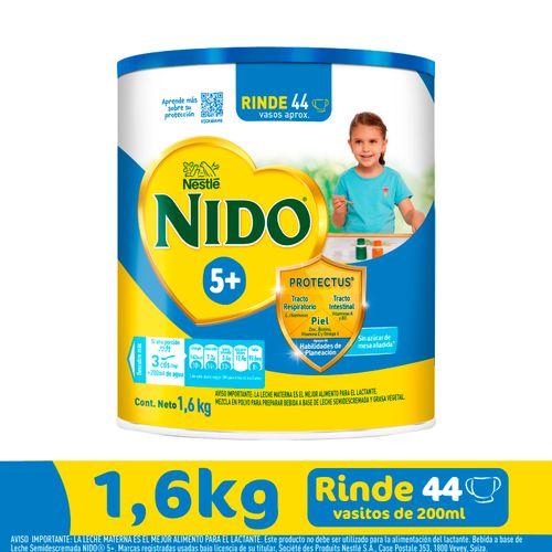 Alimento para niños Nido® 5+, Lata -1.6kg