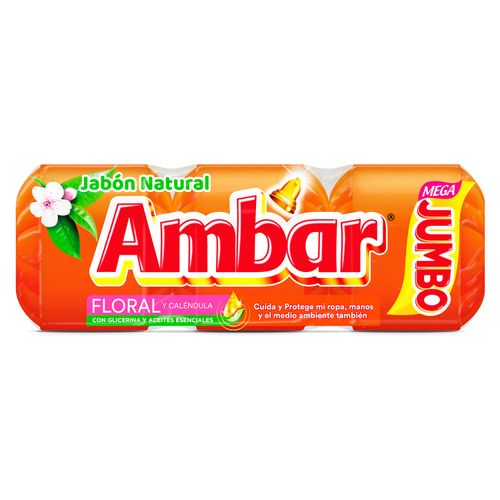 Jabón Ambar Fragancia Floral Jumbo - 1395g