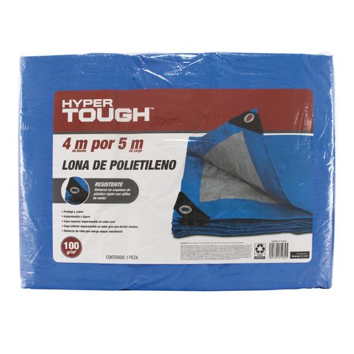 Lona De Polietileno Hyper Tought Color Azul 4x5 mts