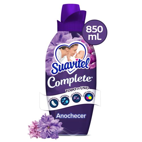 Suavizante de Telas Suavitel, Complete Anochecer -850 ml