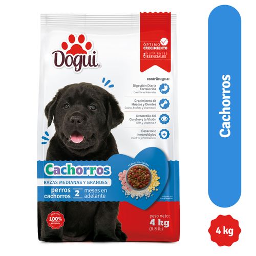 Comida Dogui Para Perro Cachorro, Razas Medianas Y Pequeñas, 2 Meses En Adelante - 4kg