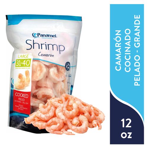 Camarón Panamei cocinado pelado talla 31/40 - 340 g