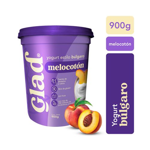 Yogurt Glad Sólido Melocotón - 900 g