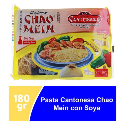 Pasta Cantonesa Chao Mein Con Soya - 180gr