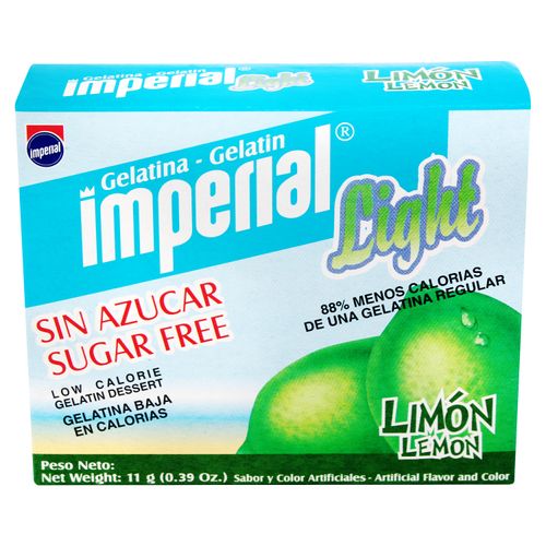 Gelatina Imperial Light Sabor Limón - 11g