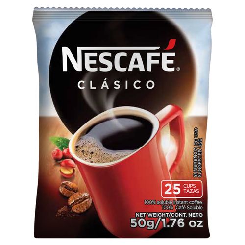 NESCAFÉ Clásico Café Instantáneo Sobre De 50g