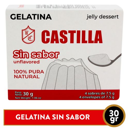 Gelatina Castilla Sin Sabor Cajita - 85 g