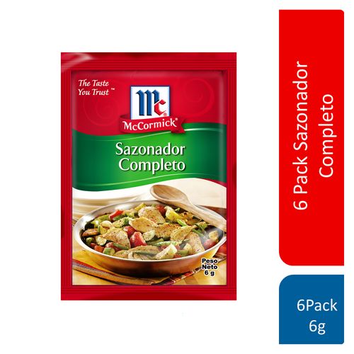 Sazonador McCormick® Completo 6 Pack  - 6g