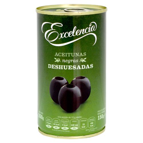 Aceitunas Excelencia Negra Deshuesada 350gr