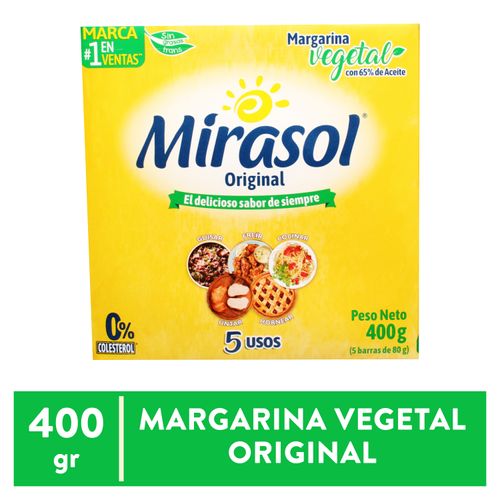 Margarina Mirasol Original Barra - 400 g