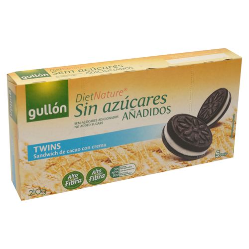 Galleta Gullon Sandwich Cacao Sin Azucar - 210gr