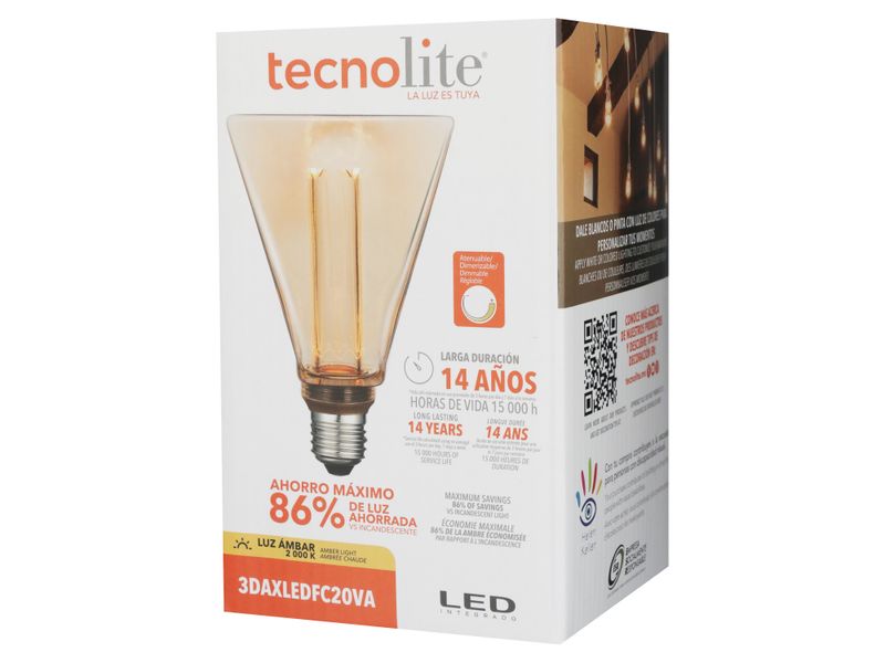 Foco-Tecnolite-Led-3W-E27-Ambar-Filamento-Cono-6-63139