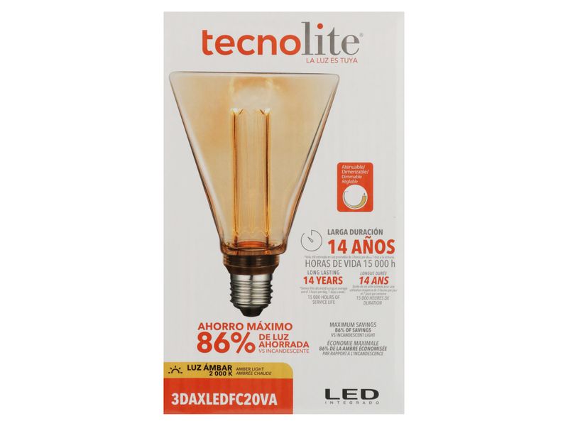 Foco-Tecnolite-Led-3W-E27-Ambar-Filamento-Cono-1-63139