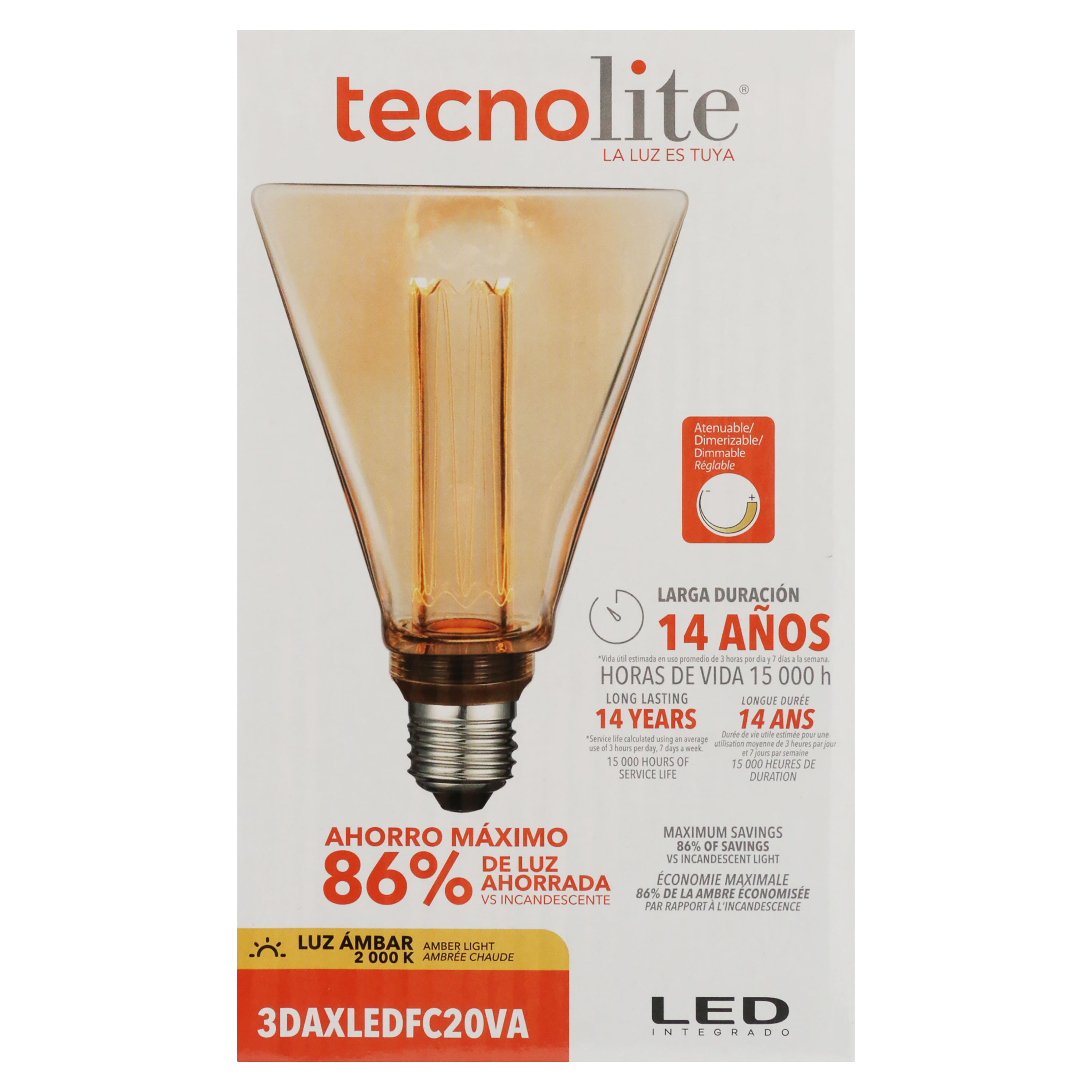 Foco-Tecnolite-Led-3W-E27-Ambar-Filamento-Cono-1-63139