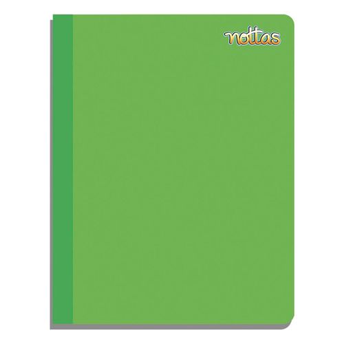 Cuaderno Nottas cosido grande verde - 100 hojas