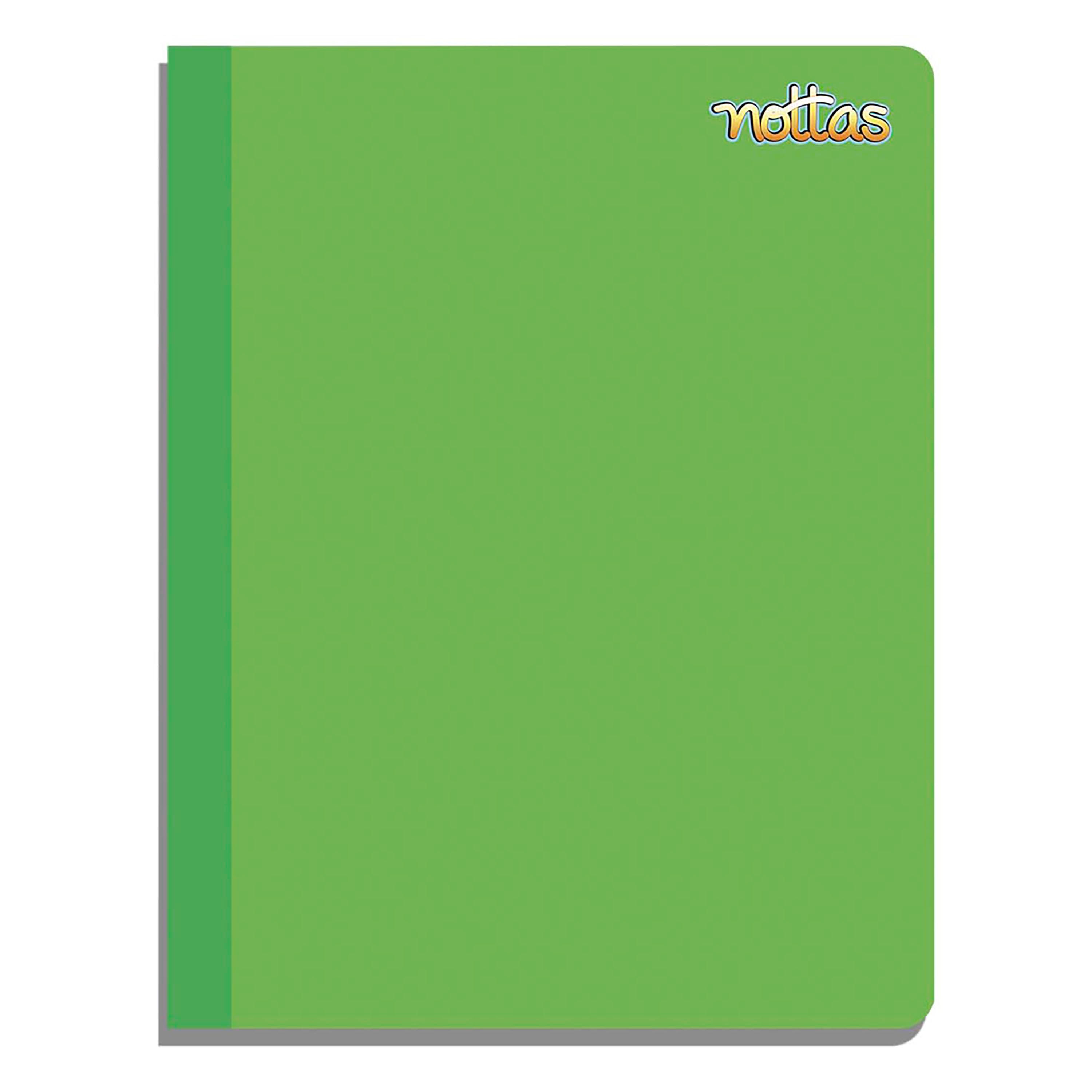 Cuaderno-Nottas-Cosido-Grande-L-nea-Color-Verde-100-Hojas-1-57454