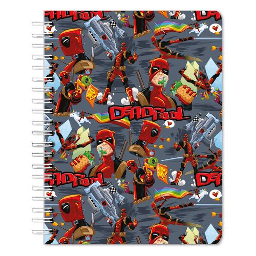 Cuaderno Marvel pasta dura pro deadpool - 100 hojas
