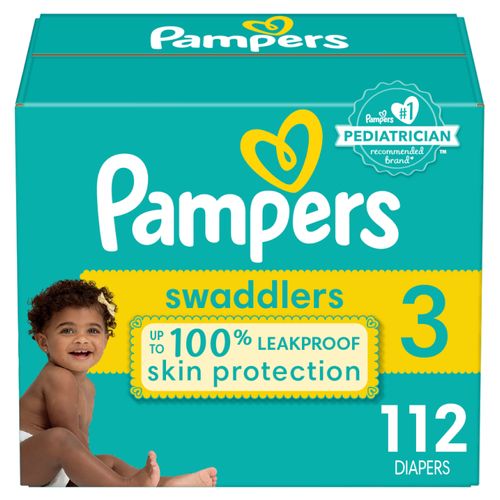 Pañales Pampers Swaddlers Talla 3, 7-13kg - 112Uds