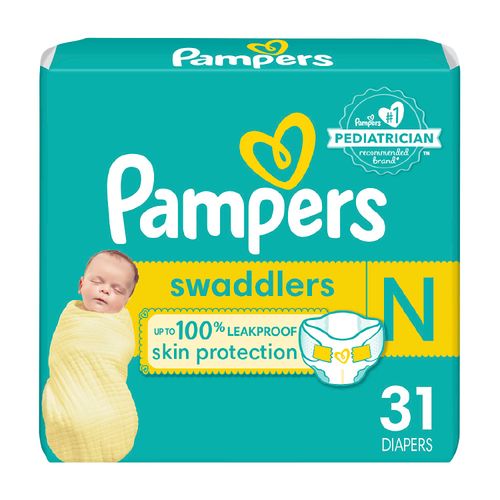 Pañales Pampers Swaddlers Talla 0, 4.5kg - 31Uds