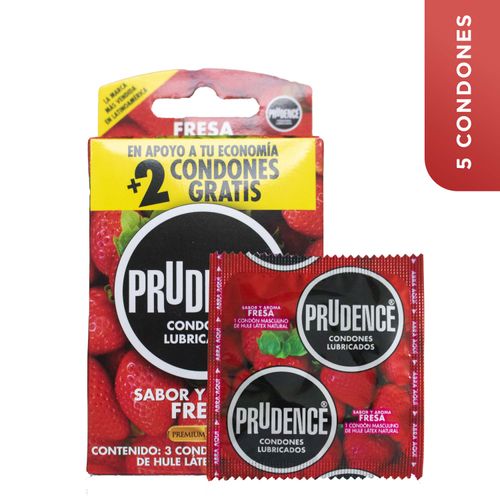 Prudence Preservativo Sabor Fresa 3 Uds