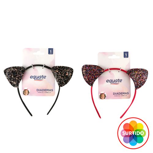 Diadema Para Cabello Orejitas Marca Equate - Unidad